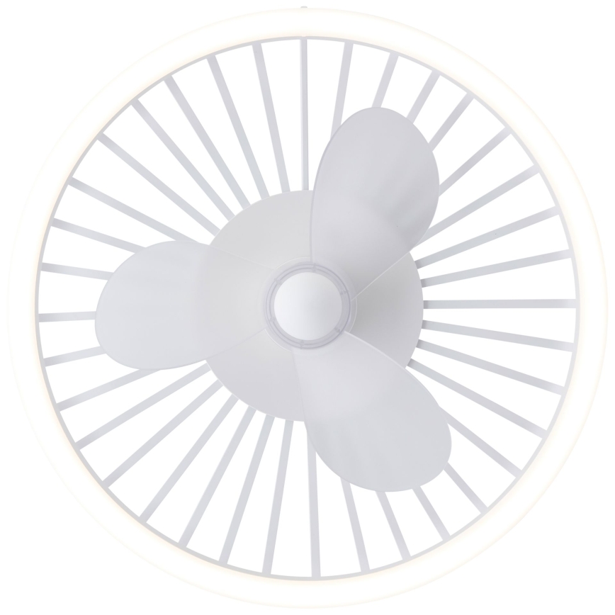 Brilliant - CAPO dæmpbar LED-loftlampe med ventilator, 36W/230V, 2700-6500K, Ø 48 cm, hvid + fjernbetjening
