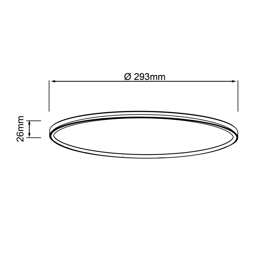 Brilliant - LED-loftlampe MILTON LED/18W/230V Ø 29,3 cm hvid