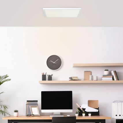 Brilliant - LED loftlampe MILTON LED/24W/230V 42x42 cm hvid