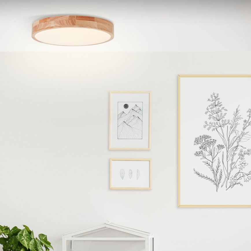 Brilliant - LED-loftlampe SLIMLINE LED/22W/230V Ø 39 cm gummitræ