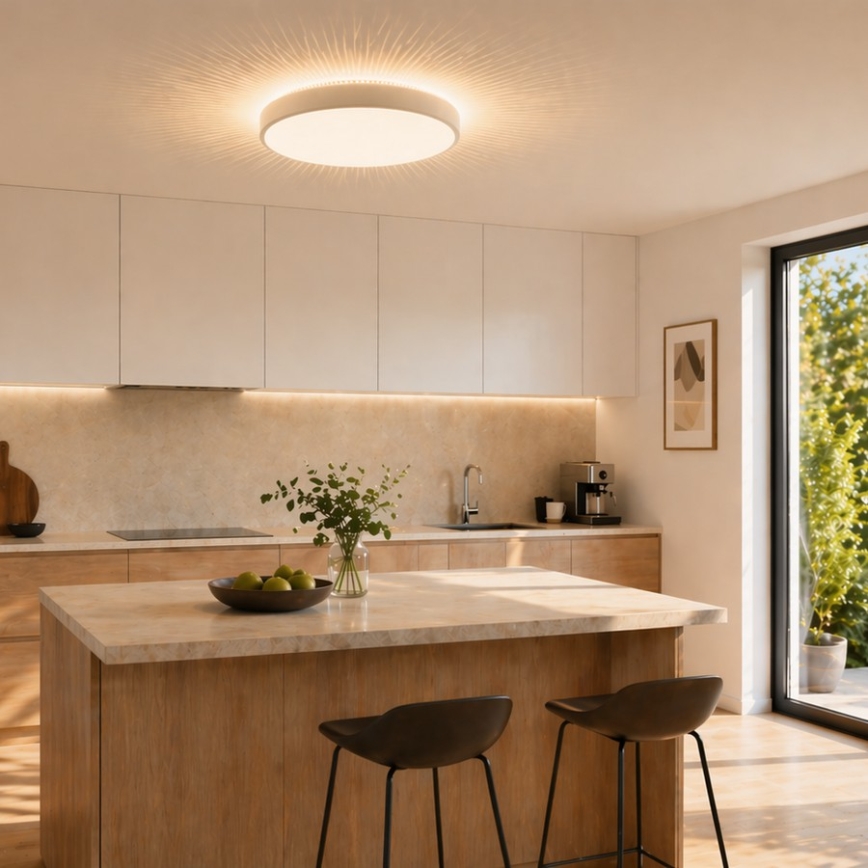 Brilliant - LED-loftlampe SOLISTRA LED/18W/230V Ø 34,5 cm hvid