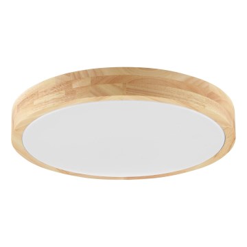 Brilliant - LED loftlampe til badeværelse MOREEN LED/18W/230V 2700/4000/6500K Ø 34 cm IP44 gummitræ