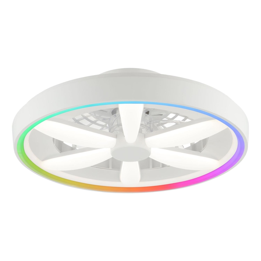 Brilliant - LED loftventilator dæmpbar med lys og RGBW-farver GAIANO LED/48W/230V 2700-6500K hvid + fjernbetjening
