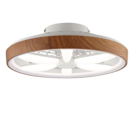 Brilliant - LED loftventilator m. RGBW-farver dæmpbar GAIANO LED/24W/230V 2700-6500K diameter 48 cm brun + fjernbetjening