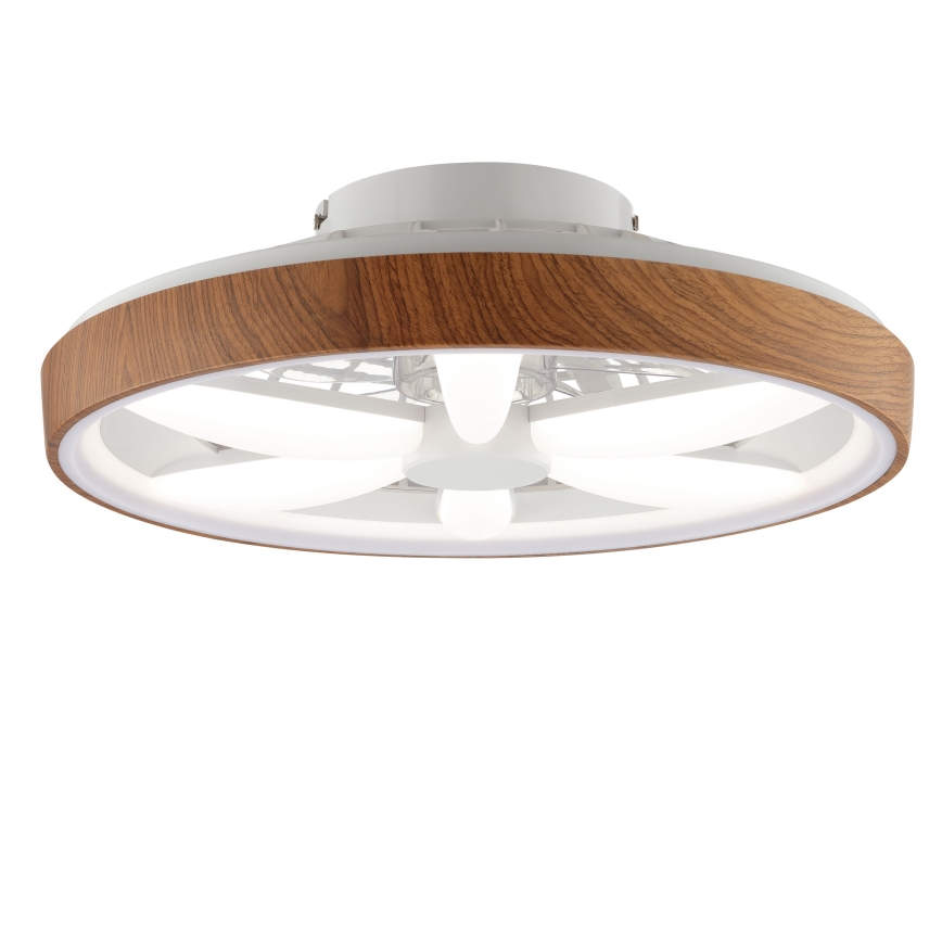 Brilliant - LED loftventilator m. RGBW-farver dæmpbar GAIANO LED/24W/230V 2700-6500K diameter 48 cm brun + fjernbetjening