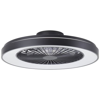 Brilliant - LED loftventilator m. RGBW-farver dæmpbar MAZZARO LED/24W/230V 3000-6500K diameter 58 cm sort + fjernbetjening