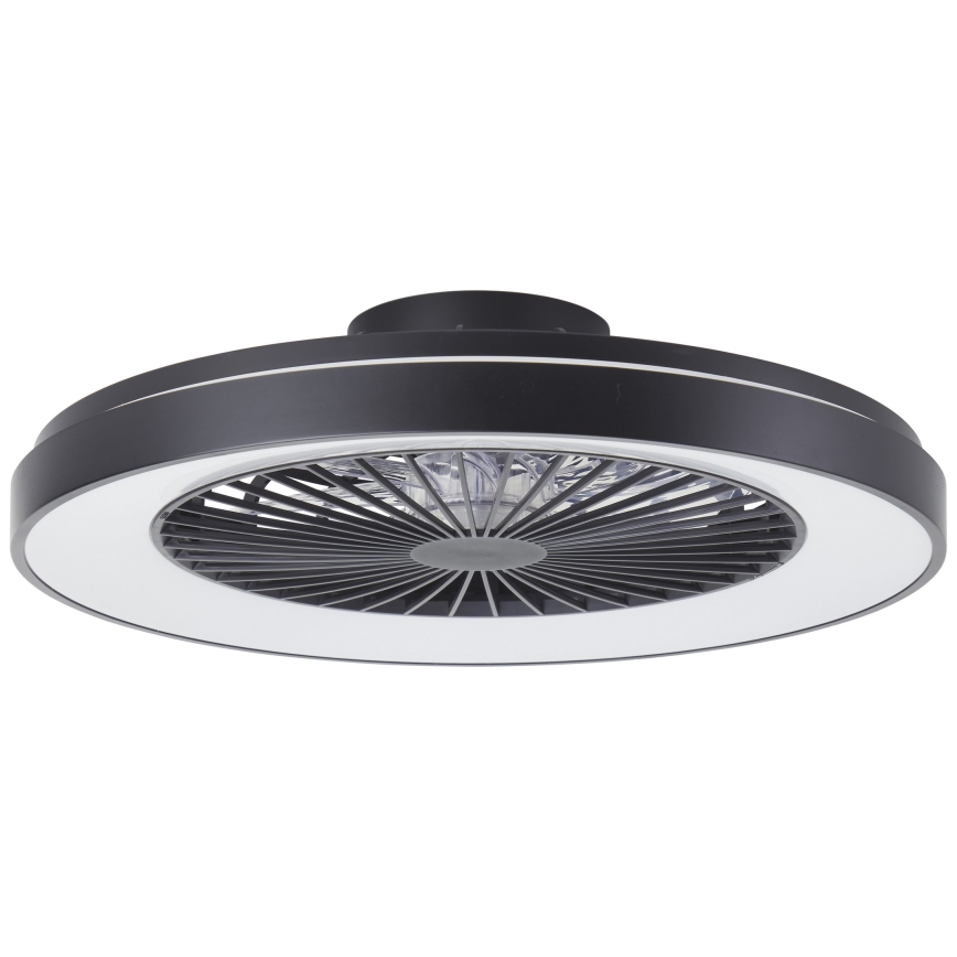 Brilliant - LED loftventilator m. RGBW-farver dæmpbar MAZZARO LED/24W/230V 3000-6500K diameter 58 cm sort + fjernbetjening