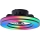 Brilliant - LED loftventilator m. RGBW-farver dæmpbar MONDELLO LED/26W/230V 2700-6500K diameter 41 cm sort + fjernbetjening
