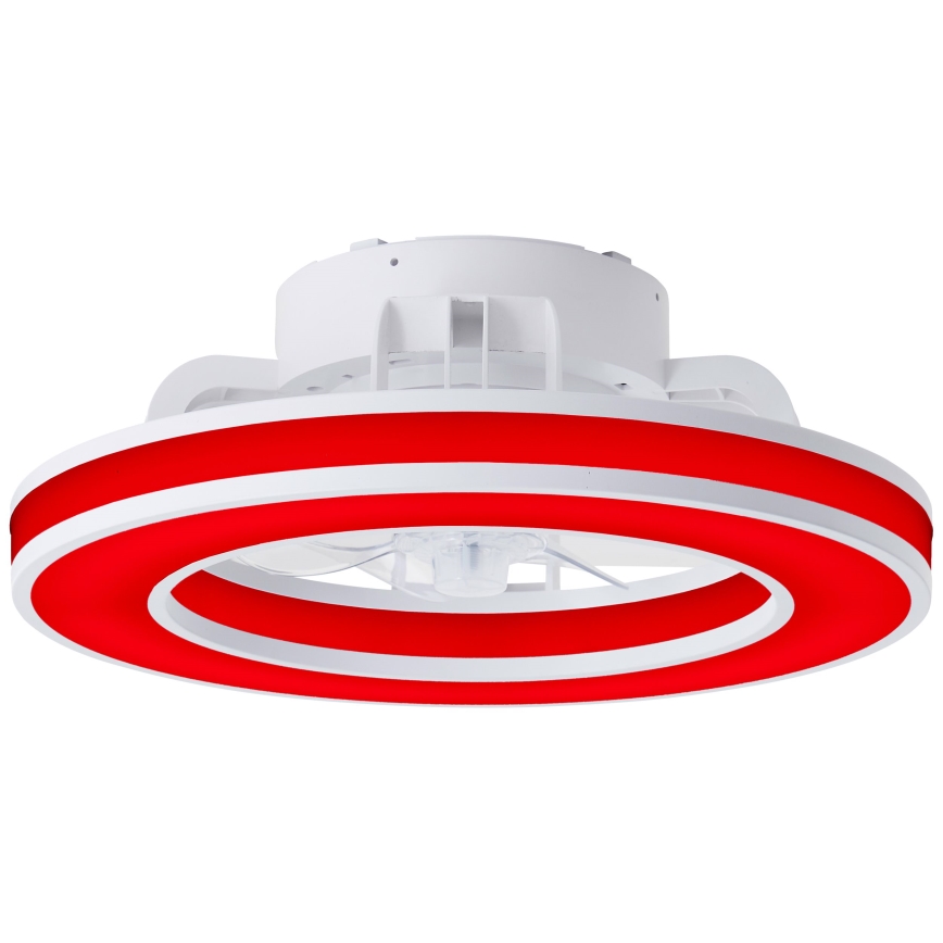 Brilliant - LED loftventilator m. RGBW-farver dæmpbar MONDELLO LED/26W/230V 2700-6500K diameter 41,5 cm hvid + fjernbetjening