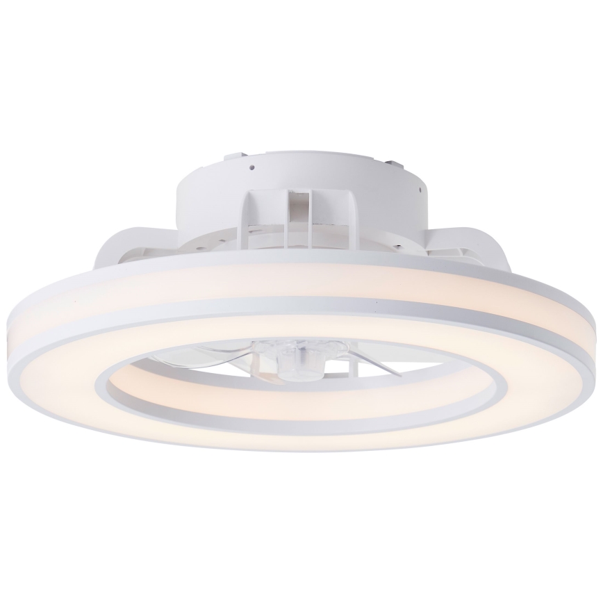 Brilliant - LED loftventilator m. RGBW-farver dæmpbar MONDELLO LED/26W/230V 2700-6500K diameter 41,5 cm hvid + fjernbetjening