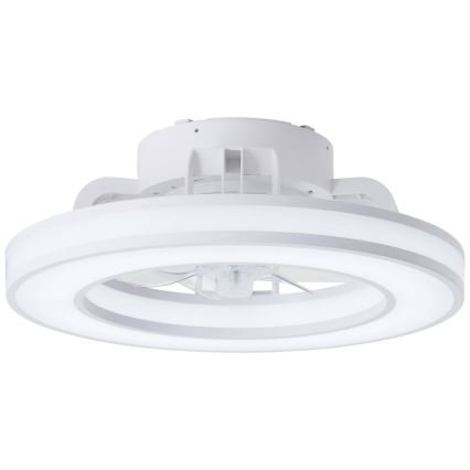Brilliant - LED loftventilator m. RGBW-farver dæmpbar MONDELLO LED/26W/230V 2700-6500K diameter 41,5 cm hvid + fjernbetjening