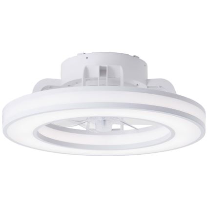 Brilliant - LED loftventilator m. RGBW-farver dæmpbar MONDELLO LED/26W/230V 2700-6500K diameter 41,5 cm hvid + fjernbetjening