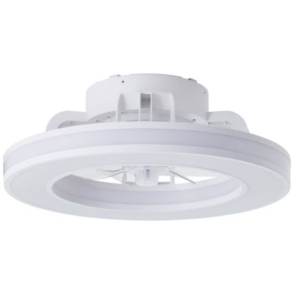Brilliant - LED loftventilator m. RGBW-farver dæmpbar MONDELLO LED/26W/230V 2700-6500K diameter 41,5 cm hvid + fjernbetjening