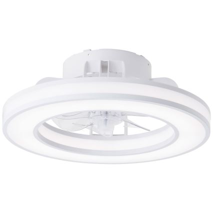 Brilliant - LED loftventilator m. RGBW-farver dæmpbar MONDELLO LED/26W/230V 2700-6500K diameter 41,5 cm hvid + fjernbetjening