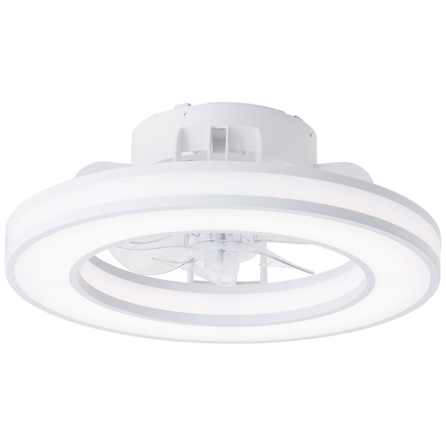 Brilliant - LED loftventilator m. RGBW-farver dæmpbar MONDELLO LED/26W/230V 2700-6500K diameter 41,5 cm hvid + fjernbetjening