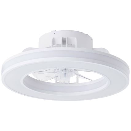 Brilliant - LED loftventilator m. RGBW-farver dæmpbar MONDELLO LED/26W/230V 2700-6500K diameter 41,5 cm hvid + fjernbetjening