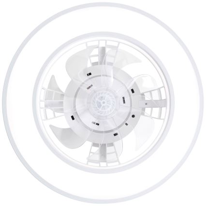 Brilliant - LED loftventilator m. RGBW-farver dæmpbar MONDELLO LED/26W/230V 2700-6500K diameter 41,5 cm hvid + fjernbetjening