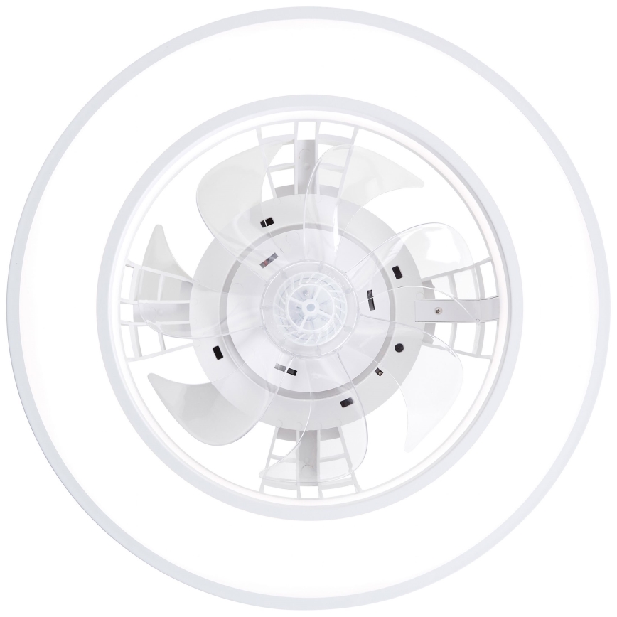 Brilliant - LED loftventilator m. RGBW-farver dæmpbar MONDELLO LED/26W/230V 2700-6500K diameter 41,5 cm hvid + fjernbetjening