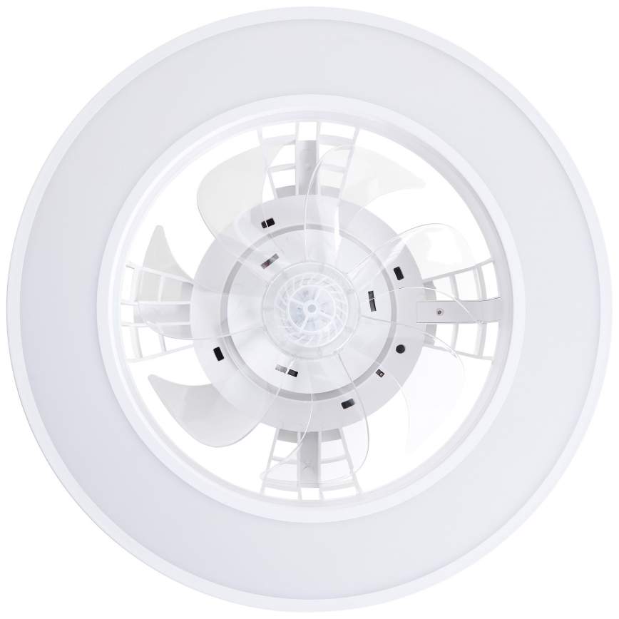 Brilliant - LED loftventilator m. RGBW-farver dæmpbar MONDELLO LED/26W/230V 2700-6500K diameter 41,5 cm hvid + fjernbetjening
