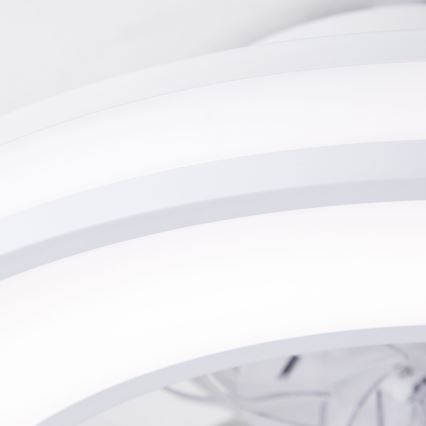 Brilliant - LED loftventilator m. RGBW-farver dæmpbar MONDELLO LED/26W/230V 2700-6500K diameter 41,5 cm hvid + fjernbetjening