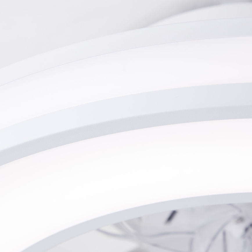 Brilliant - LED loftventilator m. RGBW-farver dæmpbar MONDELLO LED/26W/230V 2700-6500K diameter 41,5 cm hvid + fjernbetjening
