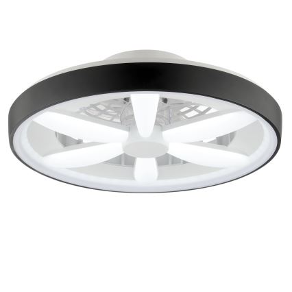 Brilliant - LED m. RGBW-farver Loftventilator dæmpbar med lys GAIANO LED/48W/230V 2700-6500K sort + fjernbetjening