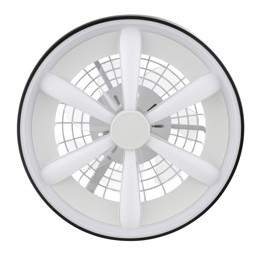 Brilliant - LED m. RGBW-farver Loftventilator dæmpbar med lys GAIANO LED/48W/230V 2700-6500K sort + fjernbetjening