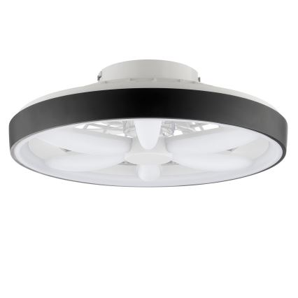 Brilliant - LED m. RGBW-farver Loftventilator dæmpbar med lys GAIANO LED/48W/230V 2700-6500K sort + fjernbetjening