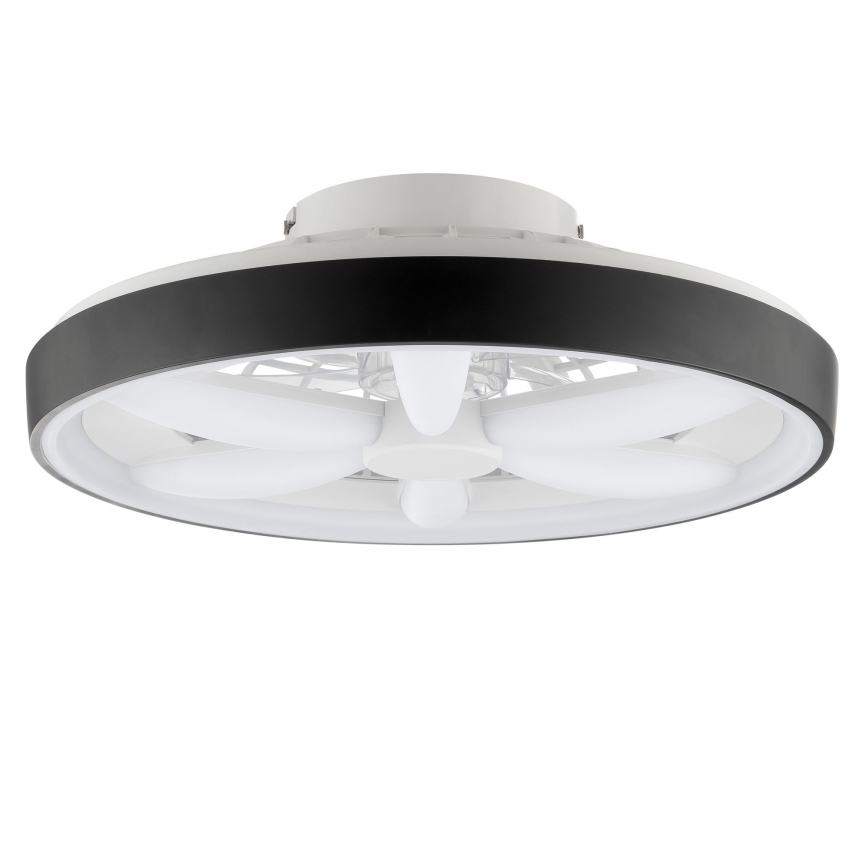 Brilliant - LED m. RGBW-farver Loftventilator dæmpbar med lys GAIANO LED/48W/230V 2700-6500K sort + fjernbetjening