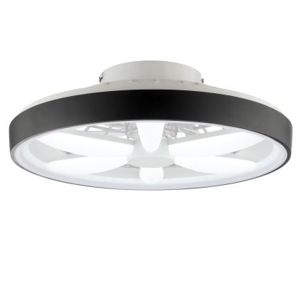 Brilliant - LED m. RGBW-farver Loftventilator dæmpbar med lys GAIANO LED/48W/230V 2700-6500K sort + fjernbetjening
