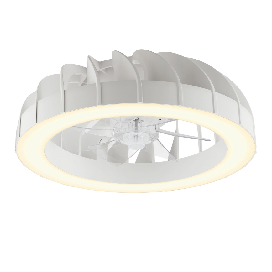 Brilliant - LED loftventilator med lys og RGBW-farver dæmpbar FANORA LED/30W/230V 2700-6500K diameter 46 cm hvid + fjernbetjening