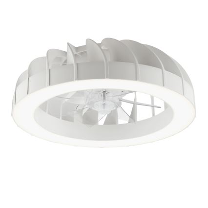 Brilliant - LED loftventilator med lys og RGBW-farver dæmpbar FANORA LED/30W/230V 2700-6500K diameter 46 cm hvid + fjernbetjening