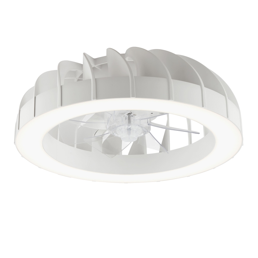Brilliant - LED loftventilator med lys og RGBW-farver dæmpbar FANORA LED/30W/230V 2700-6500K diameter 46 cm hvid + fjernbetjening