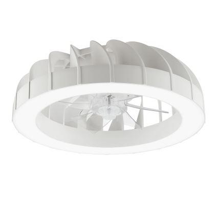 Brilliant - LED loftventilator med lys og RGBW-farver dæmpbar FANORA LED/30W/230V 2700-6500K diameter 46 cm hvid + fjernbetjening
