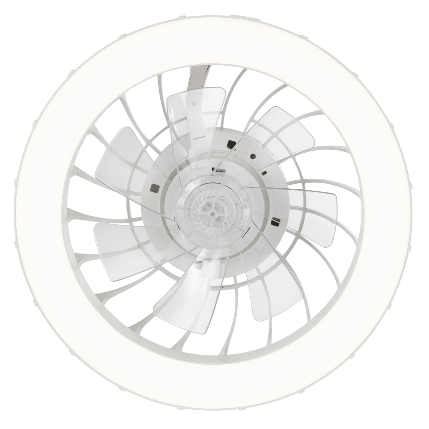 Brilliant - LED loftventilator med lys og RGBW-farver dæmpbar FANORA LED/30W/230V 2700-6500K diameter 46 cm hvid + fjernbetjening