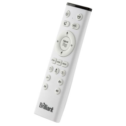 Brilliant - LED loftventilator med lys og RGBW-farver dæmpbar FANORA LED/30W/230V 2700-6500K diameter 46 cm hvid + fjernbetjening
