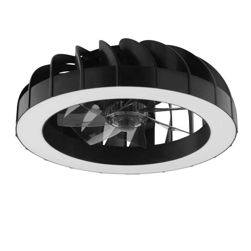 Brilliant - LED loftventilator med lys og RGBW-farver dæmpbar FANORA LED/30W/230V 2700-6500K diameter 46 cm sort + fjernbetjening