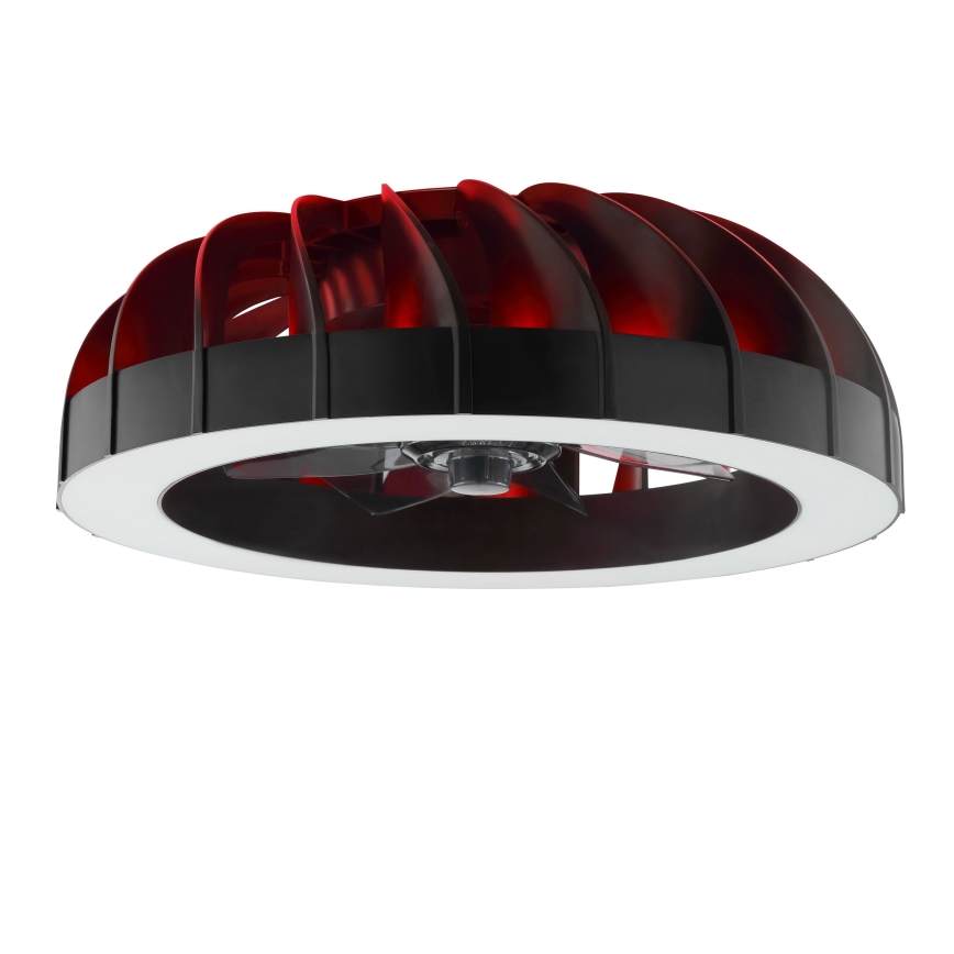 Brilliant - LED loftventilator med lys og RGBW-farver dæmpbar FANORA LED/30W/230V 2700-6500K diameter 46 cm sort + fjernbetjening