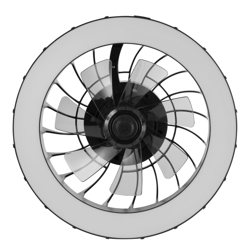 Brilliant - LED loftventilator med lys og RGBW-farver dæmpbar FANORA LED/30W/230V 2700-6500K diameter 46 cm sort + fjernbetjening