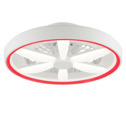 Brilliant - LED loftventilator dæmpbar med lys og RGBW-farver GAIANO LED/48W/230V 2700-6500K hvid + fjernbetjening