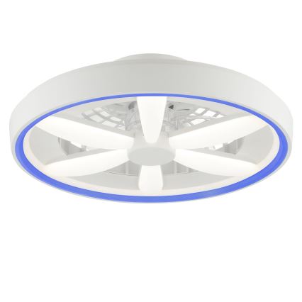 Brilliant - LED loftventilator dæmpbar med lys og RGBW-farver GAIANO LED/48W/230V 2700-6500K hvid + fjernbetjening