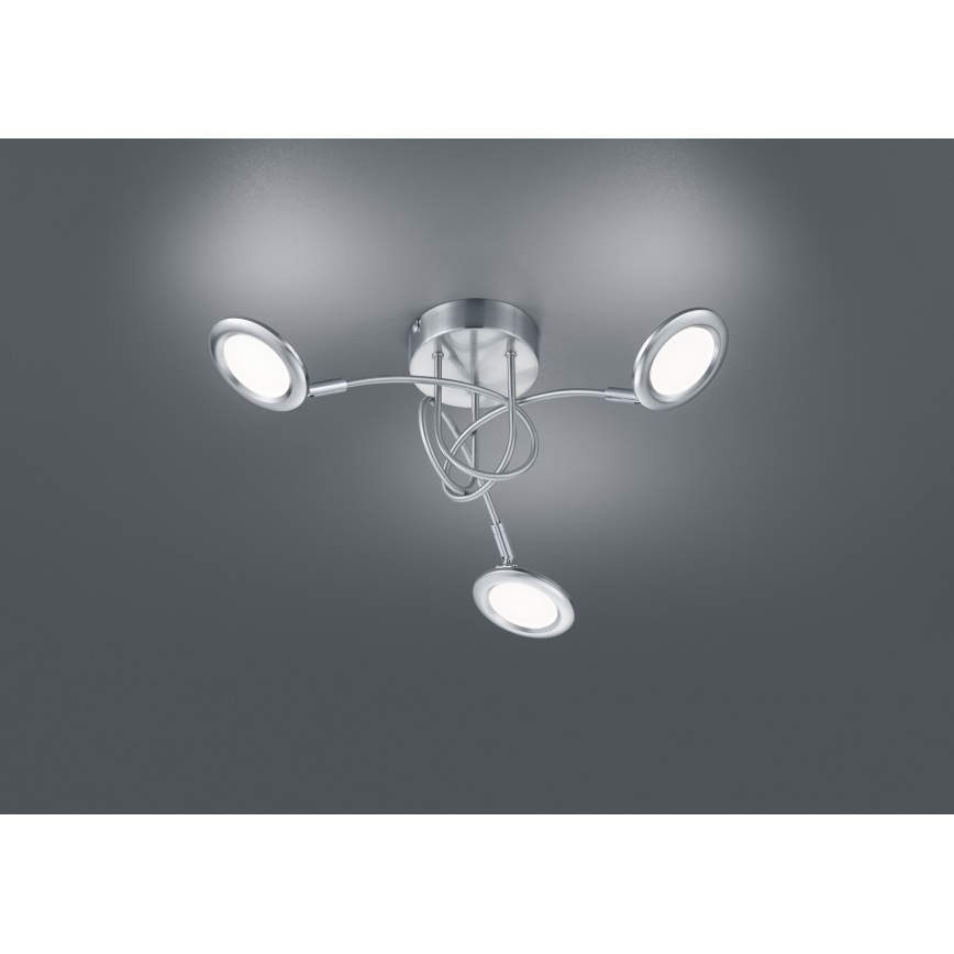 Brilliant - LED overflademonteret loftlampe SESSION 3xLED/3,1W/230V 3000/4000/6500K mat krom