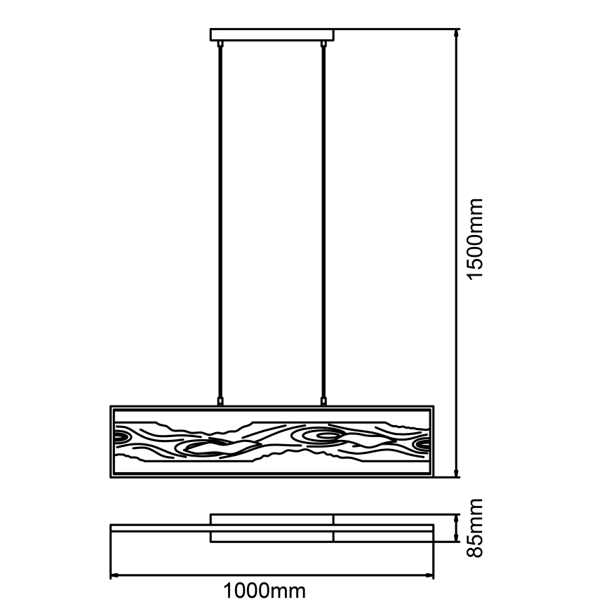 Brilliant - LED pendel CHAUMONT LED/20W/230V fyrretræ