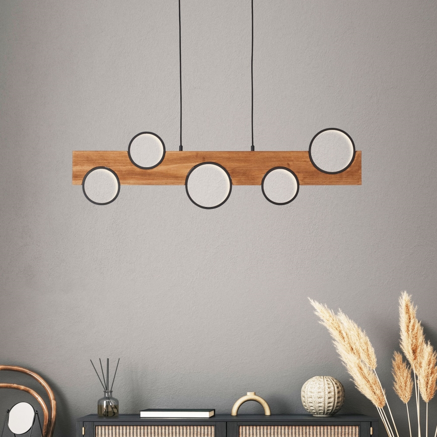 Brilliant - LED pendel CHEESY LED/34W/230V fyrretræ - FSC certificeret