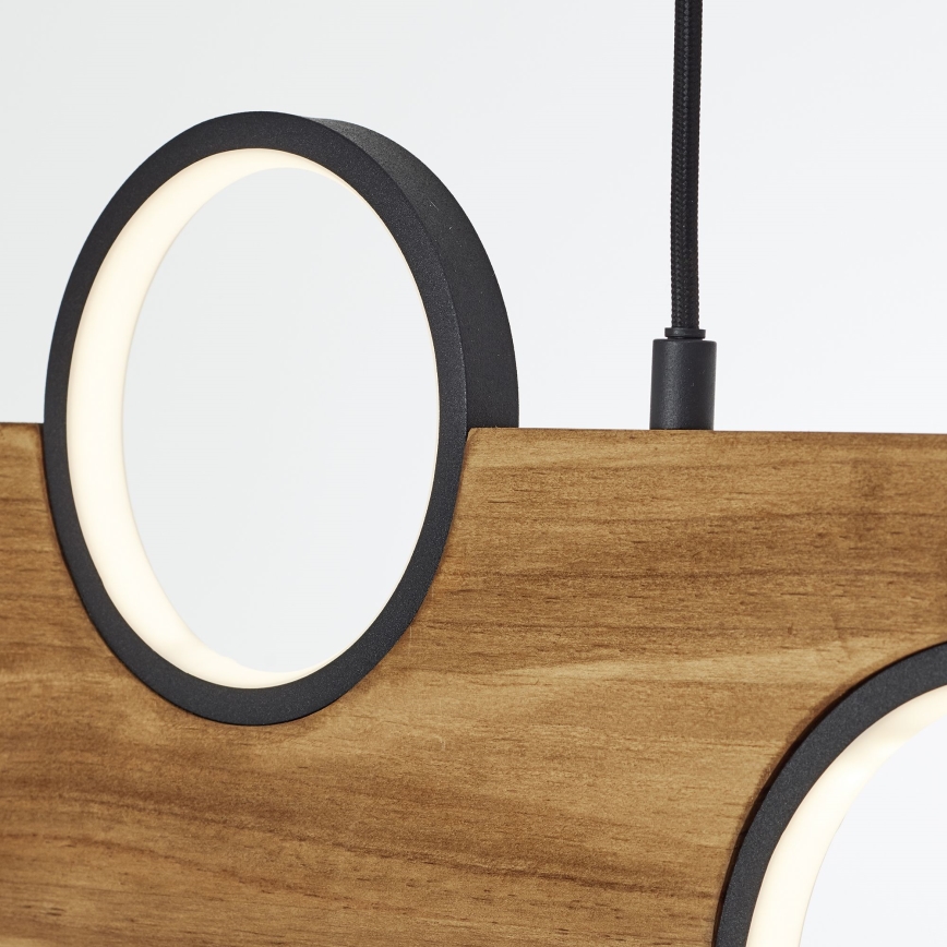 Brilliant - LED pendel CHEESY LED/34W/230V fyrretræ