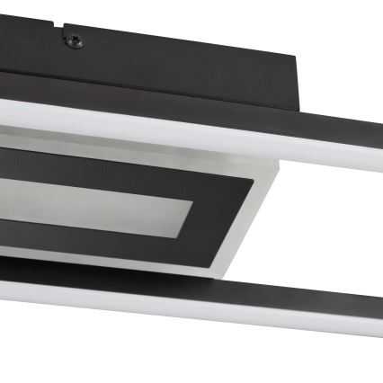 Brilliant - LED RGBW Dæmpbar loftlampe BESSON LED/20W/230V 3000-6500K sort + fjernbetjening
