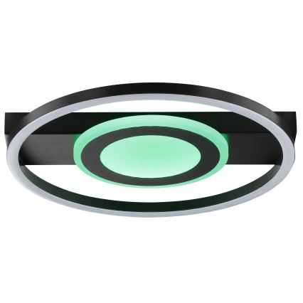 Brilliant - LED RGBW dæmpbar loftlampe MAUREEN LED/20W/230V 3000-6500K sort + fjernbetjening