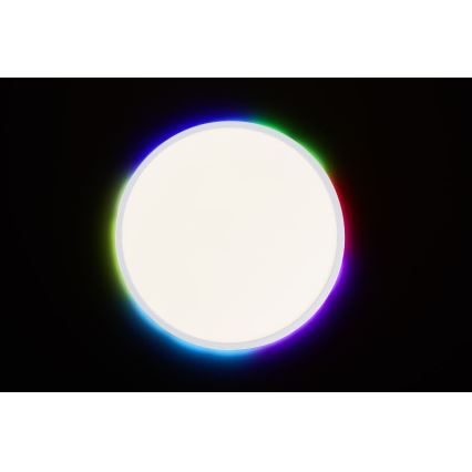 Brilliant - LED RGBW Dæmpbart loftlys SALTERY LED/22W/230V 3000-6500K + fjernbetjening