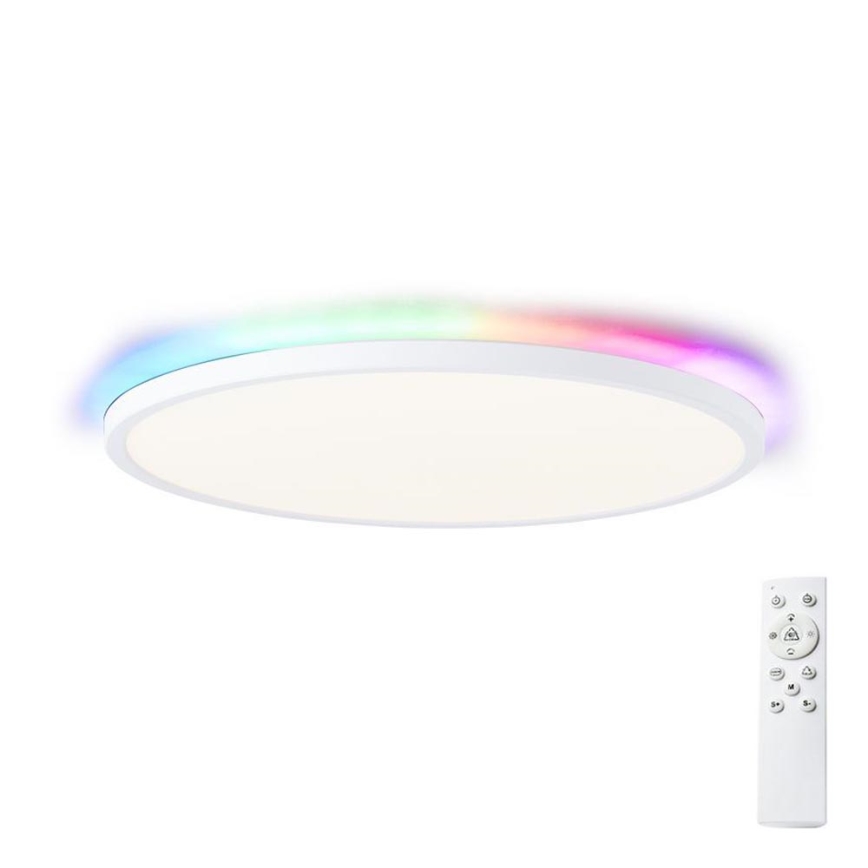 Brilliant - LED RGBW Dæmpbart loftlys SALTERY LED/22W/230V 3000-6500K + fjernbetjening
