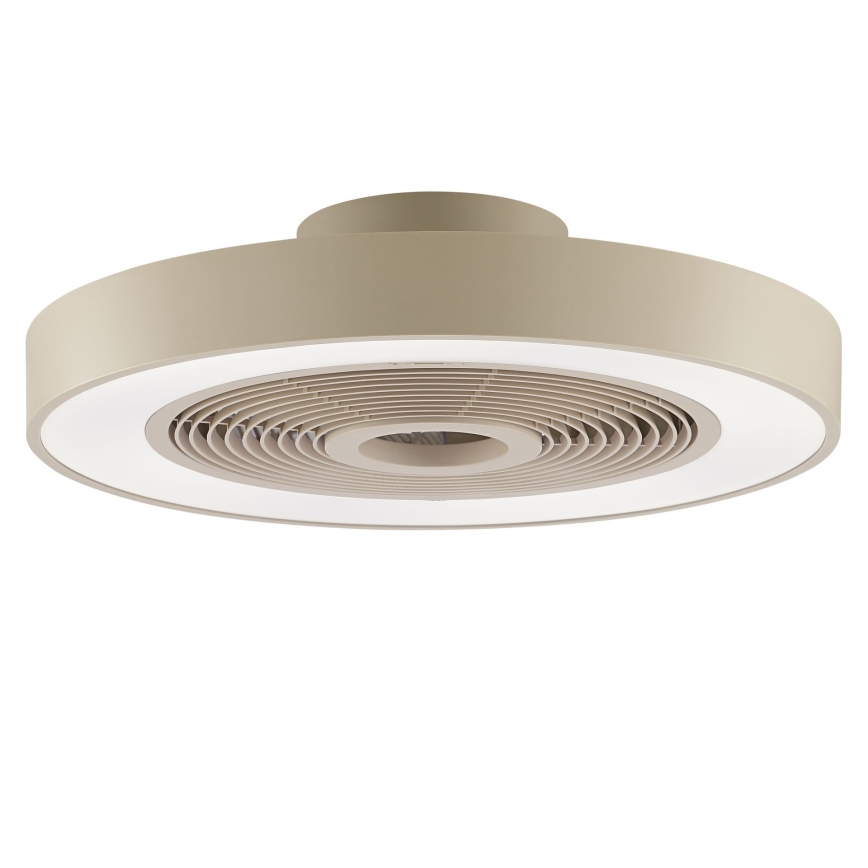 Brilliant - LED RGBW Dæmpbar loftlampe med ventilator CATANIA LED/37W/230V 2700-6500K med en diameter på 48,6 cm beige + fjernbetjening